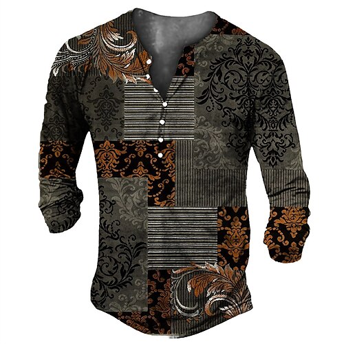 Men's Henley Shirt Tee T shirt 3D Print Graphic Tribal Plus Size Henley Daily Sports Button-Down Print Long Sleeve Tops Basic Vintage Classic Designer Dark Gray
Men's Henley Shirt Tee T shirt 3D Print Graphic Tribal Plus Size Henley Daily Sports Button-Down Print Long Sleeve Tops Basic Vintage Classic Designer Dark Gray