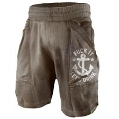 Men's Stylish Casual / Sporty Active Shorts Drawstring Pocket Elastic Waist Knee Length Pants Sports Outdoor Daily Micro-elastic Graphic Anchor Comfort Breathable Mid Waist Green Blue Grey Brown M L
Men's Stylish Casual / Sporty Active Shorts Drawstring Pocket Elastic Waist Knee Length Pants Sports Outdoor Daily Micro-elastic Graphic Anchor Comfort Breathable Mid Waist Green Blue Grey Brown M L
