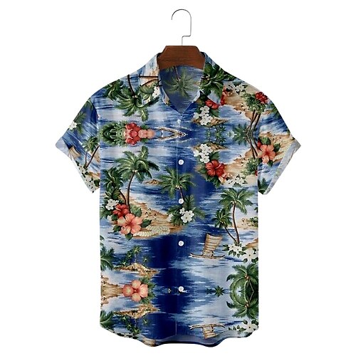 Men's Shirt 3D Print Landscape Turndown Casual Daily Short Sleeve Tops Casual Hawaiian Sea Blue
Men's Shirt 3D Print Landscape Turndown Casual Daily Short Sleeve Tops Casual Hawaiian Sea Blue