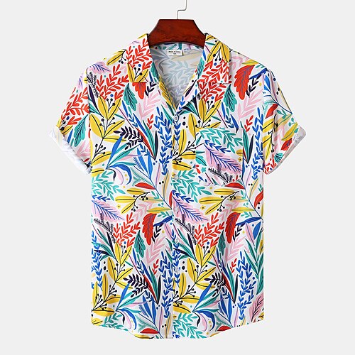 Men's Shirt 3D Print Graphic Prints Classic Collar Casual Daily Print Short Sleeve Tops Casual Fashion Hawaiian Rainbow Green / White / Summer / Beach
Men's Shirt 3D Print Graphic Prints Classic Collar Casual Daily Print Short Sleeve Tops Casual Fashion Hawaiian Rainbow Green / White / Summer / Beach