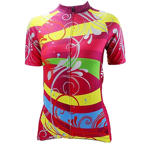 21Grams Women's Short Sleeve Cycling Jersey Summer Spandex Red Floral Botanical Bike Top Mountain Bike MTB Road Bike Cycling Quick Dry Moisture Wicking Sports Clothing Apparel / Athleisure
21Grams Women's Short Sleeve Cycling Jersey Summer Spandex Red Floral Botanical Bike Top Mountain Bike MTB Road Bike Cycling Quick Dry Moisture Wicking Sports Clothing Apparel / Athleisure