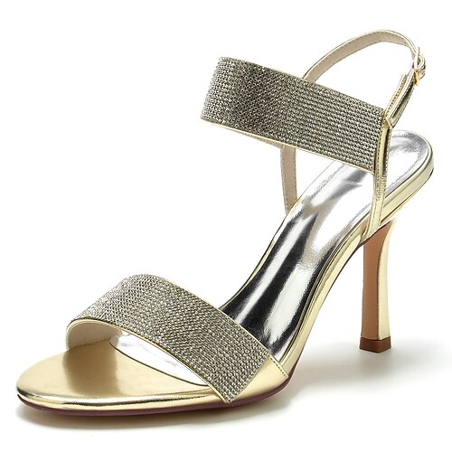 Women's Wedding Shoes Dress Shoes Wedding Sandals Sparkling Glitter Stiletto Heel Open Toe Elegant Classic Party Wedding PU Leather Ankle Strap Spring Summer Solid Colored Black Champagne Gold
Women's Wedding Shoes Dress Shoes Wedding Sandals Sparkling Glitter Stiletto Heel Open Toe Elegant Classic Party Wedding PU Leather Ankle Strap Spring Summer Solid Colored Black Champagne Gold