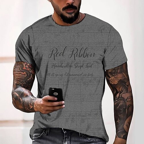 Men's Tee T shirt 3D Print Graphic Round Neck Casual Daily 3D Print Short Sleeve Tops Fashion Designer Cool Comfortable Gray
Men's Tee T shirt 3D Print Graphic Round Neck Casual Daily 3D Print Short Sleeve Tops Fashion Designer Cool Comfortable Gray