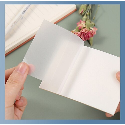 10 pcs Transparent Sticky Notes Clear Sticky Notes 57.5 inch Transparent White PET Waterproof Translucent Self-adhesive Post It Notes for School Office Student
10 pcs Transparent Sticky Notes Clear Sticky Notes 57.5 inch Transparent White PET Waterproof Translucent Self-adhesive Post It Notes for School Office Student