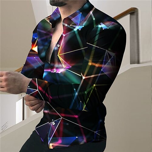 Men's Shirt Graphic Shirt Graphic Turndown Blue 3D Print Outdoor Street Long Sleeve Button-Down Print Clothing Apparel Fashion Designer Casual Breathable / Summer / Spring / Summer
Men's Shirt Graphic Shirt Graphic Turndown Blue 3D Print Outdoor Street Long Sleeve Button-Down Print Clothing Apparel Fashion Designer Casual Breathable / Summer / Spring / Summer