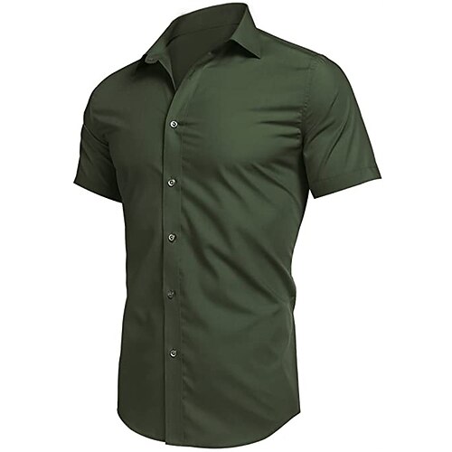 Men's Shirt Solid Color Turndown Street Casual Button-Down Short Sleeve Tops Casual Fashion Breathable Comfortable Green White Black
Men's Shirt Solid Color Turndown Street Casual Button-Down Short Sleeve Tops Casual Fashion Breathable Comfortable Green White Black