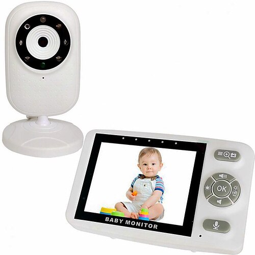 3.5 Inch Wireless Video 2 Way Talk Baby Monitor High Color Resolution Baby Nanny Security Camera 2.4GHzTemperature Monitor
3.5 Inch Wireless Video 2 Way Talk Baby Monitor High Color Resolution Baby Nanny Security Camera 2.4GHzTemperature Monitor