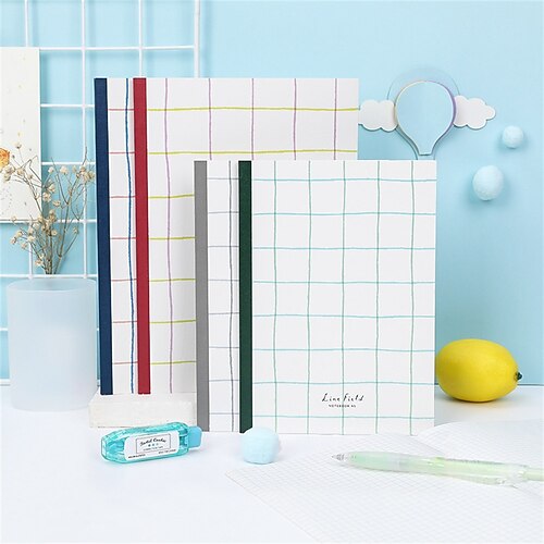 4 pcs Lined Notebook Grid A5 5.8×8.3 Inch B5 6.9×9.8 Inch Cartoon Aesthetic Cute Paper Hardcover Random Pattern 80 Pages Notebook for School Student Women
4 pcs Lined Notebook Grid A5 5.8×8.3 Inch B5 6.9×9.8 Inch Cartoon Aesthetic Cute Paper Hardcover Random Pattern 80 Pages Notebook for School Student Women