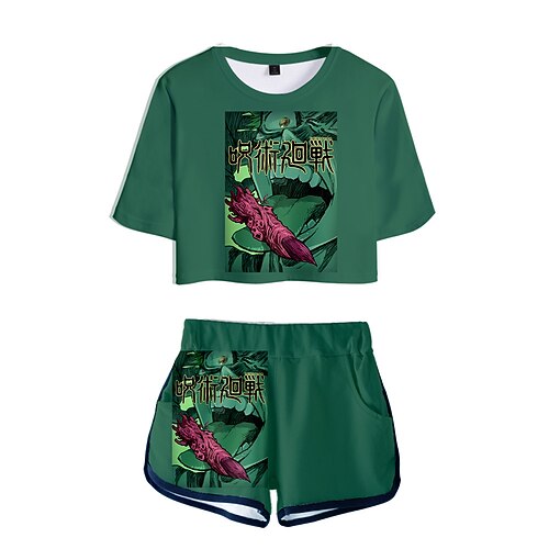 Inspired by Jujutsu Kaisen Yuji Itadori Gojo Satoru Ryomen Sukuna Crop Top Cartoon 100% Polyester Anime Harajuku Graphic Shorts For Women's
Inspired by Jujutsu Kaisen Yuji Itadori Gojo Satoru Ryomen Sukuna Crop Top Cartoon 100% Polyester Anime Harajuku Graphic Shorts For Women's