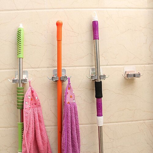 Punch-free Wall-mounted Kitchen With 2 Hook Mop Clip Mop Rack Nordic Style Multi-purpose Kitchen And Bathroom Storage Clip
Punch-free Wall-mounted Kitchen With 2 Hook Mop Clip Mop Rack Nordic Style Multi-purpose Kitchen And Bathroom Storage Clip