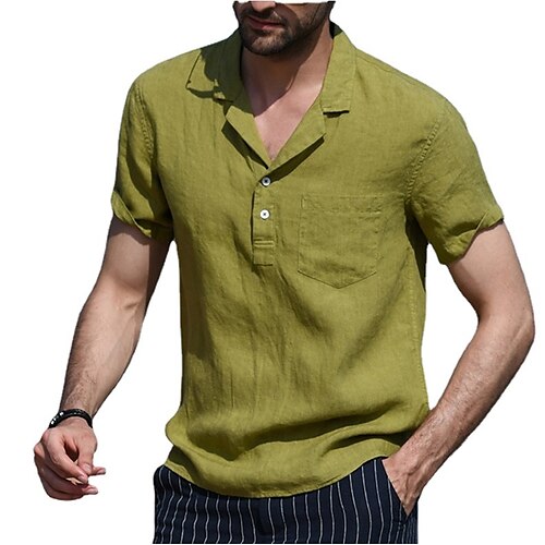 Men's Shirt Solid Colored Coconut Tree Turndown Party Casual Button-Down Short Sleeve Tops Casual Vintage Streetwear Green White Black
Men's Shirt Solid Colored Coconut Tree Turndown Party Casual Button-Down Short Sleeve Tops Casual Vintage Streetwear Green White Black
