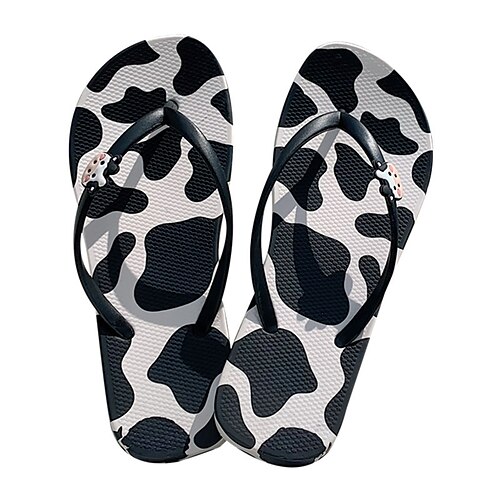 Women's Slippers Flip-Flops Flat Sandals Flat Heel Round Toe Open Toe Elegant Casual Daily PVC Loafer Spring Summer Color Block Black / White
Women's Slippers Flip-Flops Flat Sandals Flat Heel Round Toe Open Toe Elegant Casual Daily PVC Loafer Spring Summer Color Block Black / White