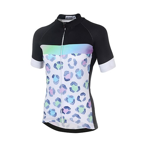 21Grams Women's Short Sleeve Cycling Jersey Summer Spandex White Leopard Bike Top Mountain Bike MTB Road Bike Cycling Quick Dry Moisture Wicking Sports Clothing Apparel / Athleisure
21Grams Women's Short Sleeve Cycling Jersey Summer Spandex White Leopard Bike Top Mountain Bike MTB Road Bike Cycling Quick Dry Moisture Wicking Sports Clothing Apparel / Athleisure