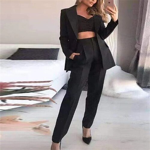 Women's Suits Blazer Suit Vest Pants Blazer Business Solid Colored Double Breasted Loose Cotton Blend Men's Suit Green / Blue / White - V Neck
Women's Suits Blazer Suit Vest Pants Blazer Business Solid Colored Double Breasted Loose Cotton Blend Men's Suit Green / Blue / White - V Neck