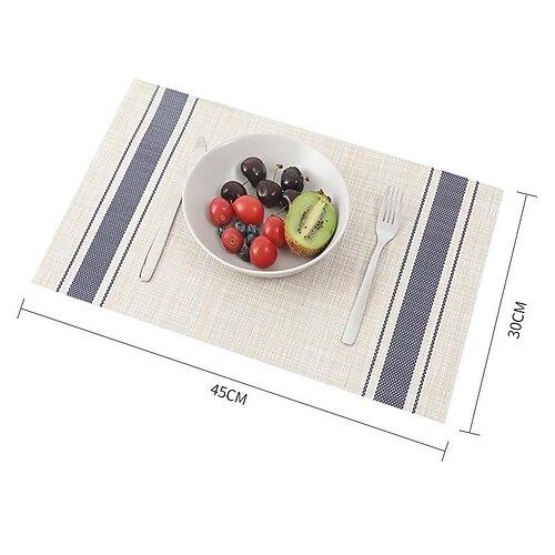 Placemats Placemat PVC Table Mats Heat Resistant Waterproof Washable Outdoor Placemats for Kitchen Dining Patio Table Decorations
Placemats Placemat PVC Table Mats Heat Resistant Waterproof Washable Outdoor Placemats for Kitchen Dining Patio Table Decorations