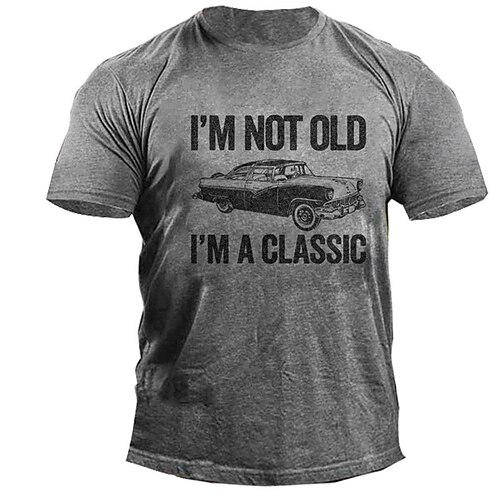 Men's Unisex T shirt 3D Print Graphic Prints Car Letter Crew Neck Street Daily Print Short Sleeve Tops Casual Designer Big and Tall Papa T Shirts Gray
Men's Unisex T shirt 3D Print Graphic Prints Car Letter Crew Neck Street Daily Print Short Sleeve Tops Casual Designer Big and Tall Papa T Shirts Gray