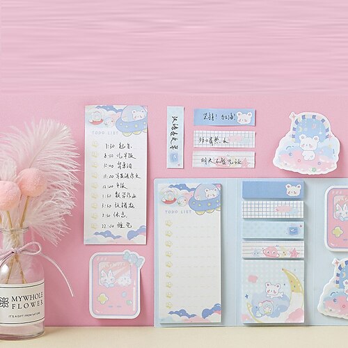 2 pcs Sticky Notes Note Pads 66 inch Colorful Paper Cute Self-adhesive Kawaii Post It Notes for School Office Student
2 pcs Sticky Notes Note Pads 66 inch Colorful Paper Cute Self-adhesive Kawaii Post It Notes for School Office Student