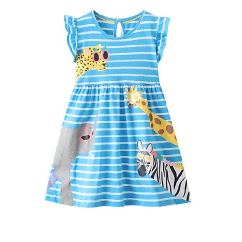 Kids Little Girls' Dress Striped Animal A Line Dress Daily Holiday Ruched Print Light Blue Above Knee Short Sleeve Cute Sweet Dresses Spring Summer Regular Fit 2-8 Years
Kids Little Girls' Dress Striped Animal A Line Dress Daily Holiday Ruched Print Light Blue Above Knee Short Sleeve Cute Sweet Dresses Spring Summer Regular Fit 2-8 Years