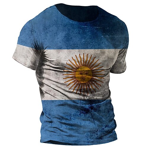 Men's Unisex T shirt 3D Print Color Block Graphic Prints Sun Crew Neck Street Daily Print Short Sleeve Tops Casual Designer Big and Tall Sports Blue
Men's Unisex T shirt 3D Print Color Block Graphic Prints Sun Crew Neck Street Daily Print Short Sleeve Tops Casual Designer Big and Tall Sports Blue