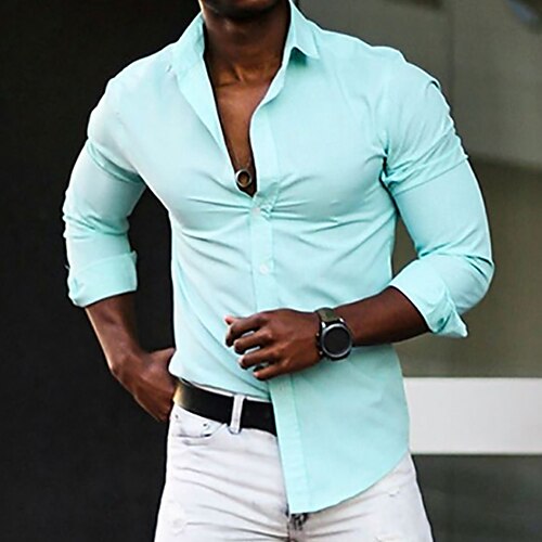 Men's Shirt Solid Color Turndown Green Outdoor Street Long Sleeve Button-Down Clothing Apparel Fashion Casual Breathable Comfortable
Men's Shirt Solid Color Turndown Green Outdoor Street Long Sleeve Button-Down Clothing Apparel Fashion Casual Breathable Comfortable