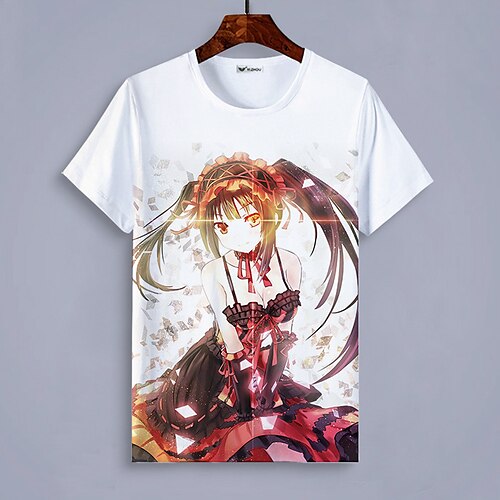 Inspired by Date A Live Tokisaki Kurumi Cosplay Costume T-shirt 100% Polyester Pattern Harajuku Graphic Kawaii T-shirt For Men's / Women's / Couple's
Inspired by Date A Live Tokisaki Kurumi Cosplay Costume T-shirt 100% Polyester Pattern Harajuku Graphic Kawaii T-shirt For Men's / Women's / Couple's