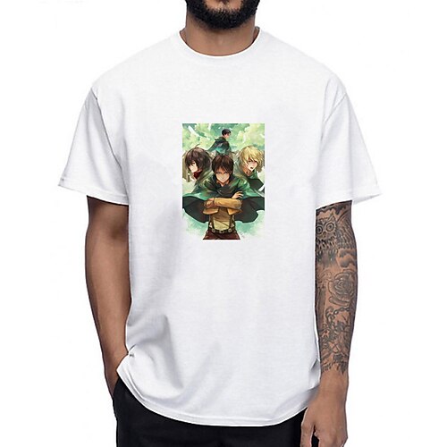 Inspired by Attack on Titan Eren Yeager Levi·Ackerman T-shirt Anime 100% Polyester Anime Harajuku Graphic Kawaii T-shirt For Men's / Women's / Couple's
Inspired by Attack on Titan Eren Yeager Levi·Ackerman T-shirt Anime 100% Polyester Anime Harajuku Graphic Kawaii T-shirt For Men's / Women's / Couple's