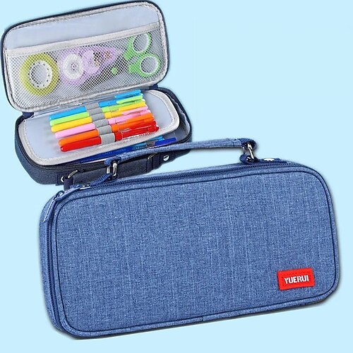 PencilCasePenPouchMarkerBag Wear-Resistant Multifunction With Zipper Canvas for School Office Student 
PencilCasePenPouchMarkerBag Wear-Resistant Multifunction With Zipper Canvas for School Office Student