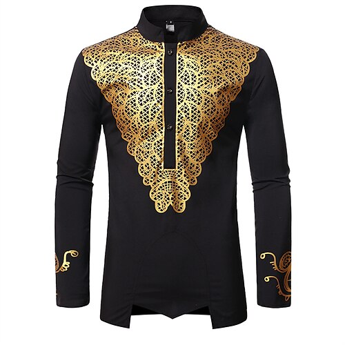 Men's Shirt Floral Striped Graphic Stand Collar Party Street Button-Down Print Long Sleeve Tops Elegant Fashion Streetwear Cool White Black Navy Blue
Men's Shirt Floral Striped Graphic Stand Collar Party Street Button-Down Print Long Sleeve Tops Elegant Fashion Streetwear Cool White Black Navy Blue