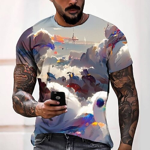 Men's Tee T shirt 3D Print Graphic Round Neck Casual Daily 3D Print Short Sleeve Tops Fashion Designer Cool Comfortable Gray
Men's Tee T shirt 3D Print Graphic Round Neck Casual Daily 3D Print Short Sleeve Tops Fashion Designer Cool Comfortable Gray