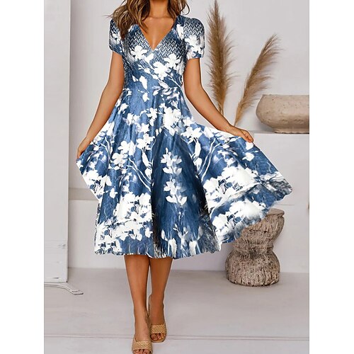 Women's A Line Dress Midi Dress Green Blue Gray Short Sleeve Floral Ruched Print Spring Summer V Neck Casual 2022 S M L XL XXL 3XL
Women's A Line Dress Midi Dress Green Blue Gray Short Sleeve Floral Ruched Print Spring Summer V Neck Casual 2022 S M L XL XXL 3XL