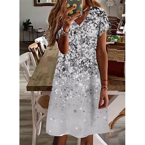 Femme Robe casual Manche Courte Printemps Eté Imprimer Floral Col V Ample 2022 Boom Vente Robe Gris S M L XL XXL 3XL
Femme Robe casual Manche Courte Printemps Eté Imprimer Floral Col V Ample 2022 Boom Vente Robe Gris S M L XL XXL 3XL