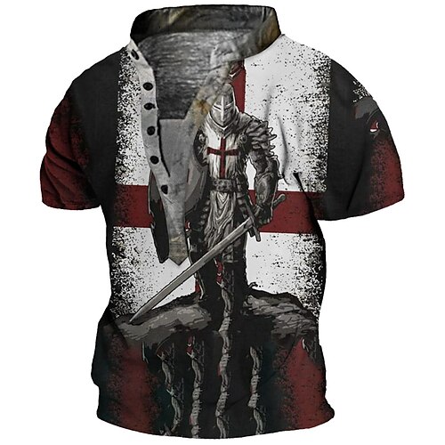 Men's Henley Shirt Tee T shirt 3D Print Graphic Soldier Plus Size Stand Collar Daily Sports Button-Down Print Short Sleeve Tops Basic Casual Designer Big and Tall Red
Men's Henley Shirt Tee T shirt 3D Print Graphic Soldier Plus Size Stand Collar Daily Sports Button-Down Print Short Sleeve Tops Basic Casual Designer Big and Tall Red