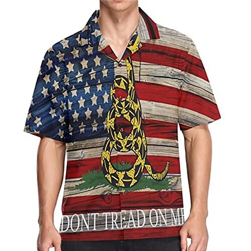 Men's Shirt 3D Print Graphic Prints Turndown Street Casual Button-Down Short Sleeve Tops Casual Fashion Breathable Comfortable Red / White Blue Rainbow
Men's Shirt 3D Print Graphic Prints Turndown Street Casual Button-Down Short Sleeve Tops Casual Fashion Breathable Comfortable Red / White Blue Rainbow