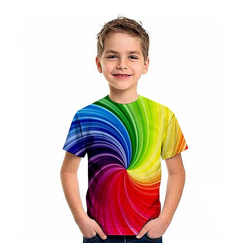 Kids Boys T shirt Gradient Outdoor 3D Print Short Sleeve Active 3-12 Years Spring Rainbow
Kids Boys T shirt Gradient Outdoor 3D Print Short Sleeve Active 3-12 Years Spring Rainbow