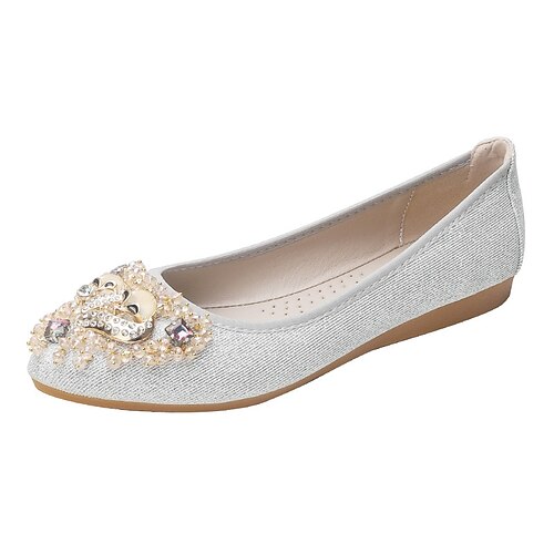 Women's Flats Formal Shoes Rhinestone Sparkling Glitter Beading Flat Heel Pointed Toe Round Toe Elegant Sweet Daily Office Linen Loafer Spring Summer Black Silver Gold
Women's Flats Formal Shoes Rhinestone Sparkling Glitter Beading Flat Heel Pointed Toe Round Toe Elegant Sweet Daily Office Linen Loafer Spring Summer Black Silver Gold