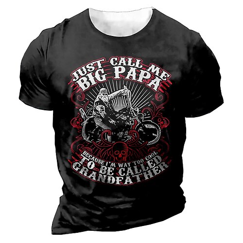Men's Unisex T shirt 3D Print Graphic Motorcycle Crew Neck Street Daily Print Short Sleeve Tops Casual Designer Big and Tall Papa T Shirts Black / Summer
Men's Unisex T shirt 3D Print Graphic Motorcycle Crew Neck Street Daily Print Short Sleeve Tops Casual Designer Big and Tall Papa T Shirts Black / Summer
