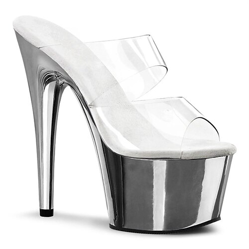 Mulheres Sandálias Festa Praia Presilha Stiletto Ponta Redonda Peep Toe Pele PU Mocassim Cor Sólida Prateado
Mulheres Sandálias Festa Praia Presilha Stiletto Ponta Redonda Peep Toe Pele PU Mocassim Cor Sólida Prateado