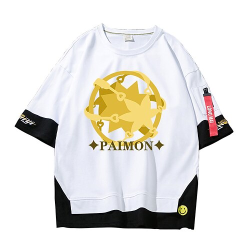 Inspired by Genshin Impact Paimon T-shirt Cartoon 100% Polyester Anime Harajuku Graphic Kawaii T-shirt For Men's / Women's / Couple's
Inspired by Genshin Impact Paimon T-shirt Cartoon 100% Polyester Anime Harajuku Graphic Kawaii T-shirt For Men's / Women's / Couple's