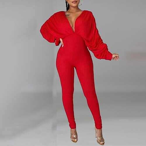 Women's Jumpsuit Backless Drawstring Solid Color V Neck Holiday Party Street Regular Fit Long Sleeve White Black Khaki S M L Spring
Women's Jumpsuit Backless Drawstring Solid Color V Neck Holiday Party Street Regular Fit Long Sleeve White Black Khaki S M L Spring