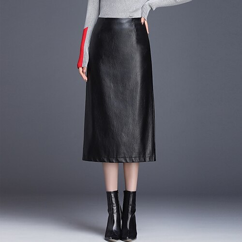 Women's Fashion Calf-Length Skirts Casual / Daily Weekend Solid Colored Split Black M L XL
Women's Fashion Calf-Length Skirts Casual / Daily Weekend Solid Colored Split Black M L XL