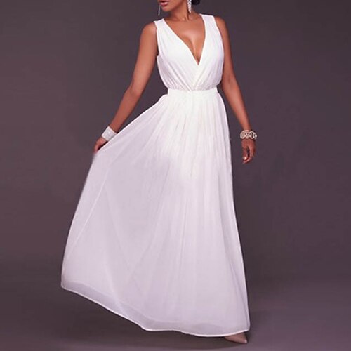 Women's Swing Dress Maxi long Dress White Yellow Sleeveless Pure Color Backless Jacquard Spring Summer V Neck Elegant 2022 S M L XL
Women's Swing Dress Maxi long Dress White Yellow Sleeveless Pure Color Backless Jacquard Spring Summer V Neck Elegant 2022 S M L XL