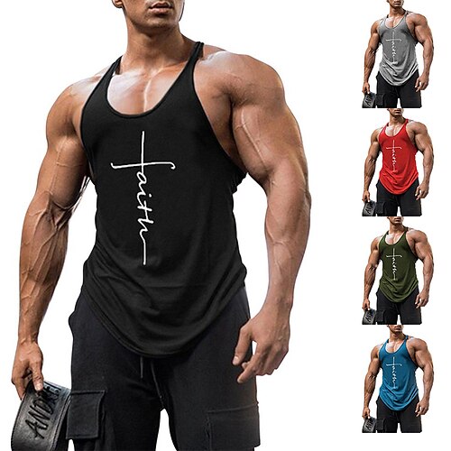 Men's Sleeveless Running Tank Top Tee Tshirt Top Athletic Summer Breathable Quick Dry Moisture Wicking Gym Workout Running Active Training Jogging Exercise Sportswear Blue Black Army Green Grey Red
Men's Sleeveless Running Tank Top Tee Tshirt Top Athletic Summer Breathable Quick Dry Moisture Wicking Gym Workout Running Active Training Jogging Exercise Sportswear Blue Black Army Green Grey Red