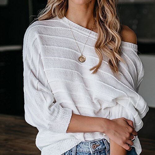 Women's Pullover Sweater jumper Jumper Knit Knitted Pure Color Crew Neck Stylish Casual Outdoor Home Spring Summer Green Pink S M L / Long Sleeve / Regular Fit / Going out
Women's Pullover Sweater jumper Jumper Knit Knitted Pure Color Crew Neck Stylish Casual Outdoor Home Spring Summer Green Pink S M L / Long Sleeve / Regular Fit / Going out