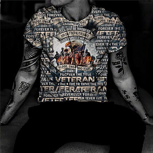 Men's Unisex T shirt 3D Print Graphic Prints Eagle Letter Crew Neck Street Daily Print Short Sleeve Tops Casual Designer Big and Tall Sports Khaki
Men's Unisex T shirt 3D Print Graphic Prints Eagle Letter Crew Neck Street Daily Print Short Sleeve Tops Casual Designer Big and Tall Sports Khaki