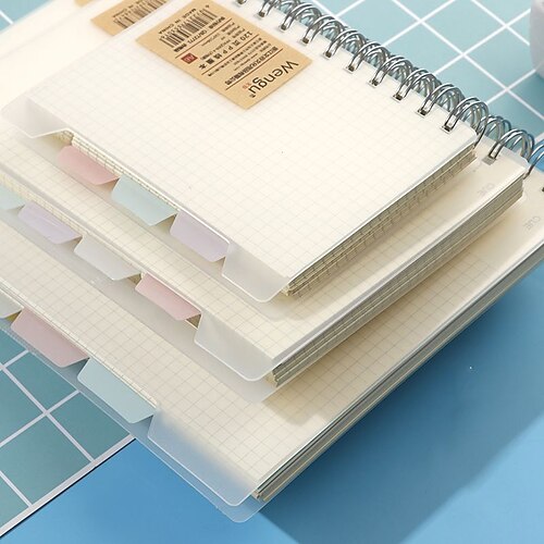 Spiral Journal Notebook Lined A5 5.8×8.3 Inch B5 6.9×9.8 Inch Simplicity PVC SoftCover Thickening 120 Pages Notebook for School Office Business
Spiral Journal Notebook Lined A5 5.8×8.3 Inch B5 6.9×9.8 Inch Simplicity PVC SoftCover Thickening 120 Pages Notebook for School Office Business