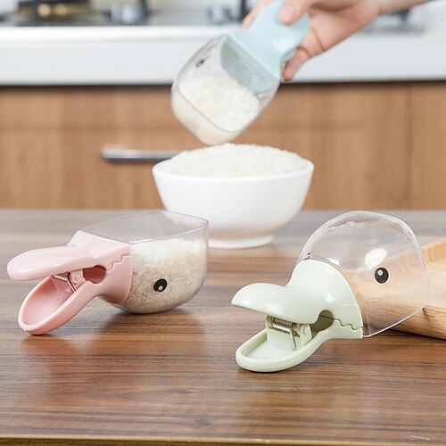 Creative Duck Head Shape Multi-purpose Rice Shovel Sealing Clip Small Duck Shape Sealing Clip Spoon Shovel
Creative Duck Head Shape Multi-purpose Rice Shovel Sealing Clip Small Duck Shape Sealing Clip Spoon Shovel