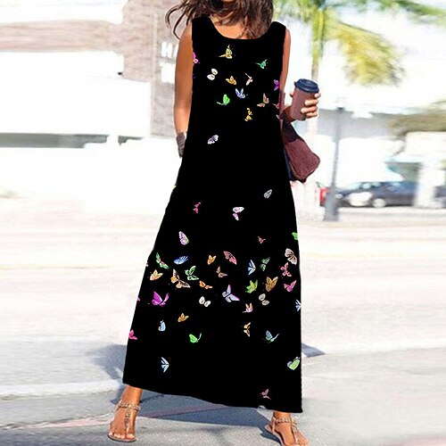 Mujer Vestido de una línea Vestido largo maxi Azul Piscina Negro Sin Mangas Mariposa Animal Bolsillo Estampado Primavera Verano Escote Redondo Elegante Casual Vacaciones 2022 S M L XL XXL 3XL
Mujer Vestido de una línea Vestido largo maxi Azul Piscina Negro Sin Mangas Mariposa Animal Bolsillo Estampado Primavera Verano Escote Redondo Elegante Casual Vacaciones 2022 S M L XL XXL 3XL