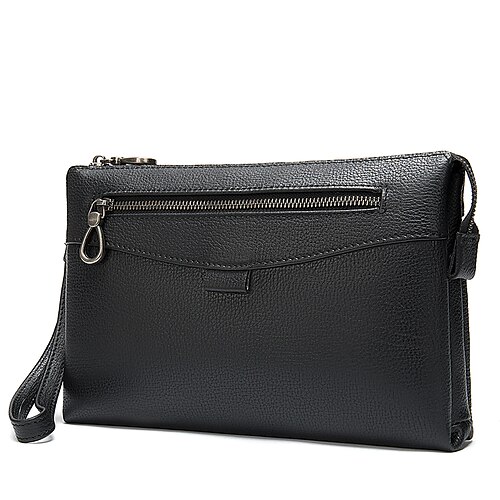 Homme Sac à main Sac de téléphone portable Sac enveloppe Cuir Nappa Cuir de Vachette du quotidien Fermeture Couleur unie Noir
Homme Sac à main Sac de téléphone portable Sac enveloppe Cuir Nappa Cuir de Vachette du quotidien Fermeture Couleur unie Noir