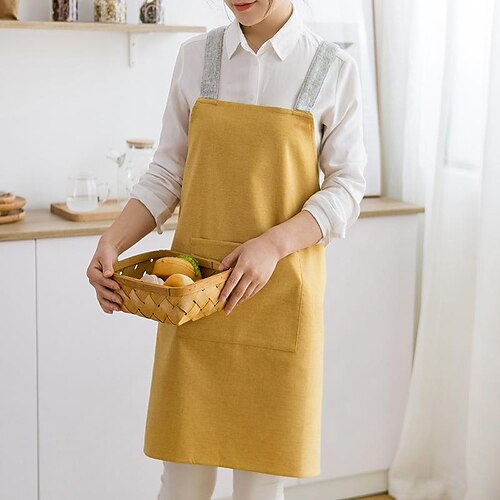 Cotton Kitchen Apron with Long Ties Neck Strap Unisex BBQ Cooking Drawing Crafting Aprons for Chef
Cotton Kitchen Apron with Long Ties Neck Strap Unisex BBQ Cooking Drawing Crafting Aprons for Chef