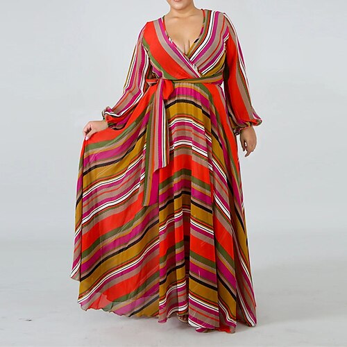 Women's Plus Size A Line Dress Floral V Neck Long Sleeve Spring Summer Casual Maxi long Dress Causal Daily Dress
Women's Plus Size A Line Dress Floral V Neck Long Sleeve Spring Summer Casual Maxi long Dress Causal Daily Dress